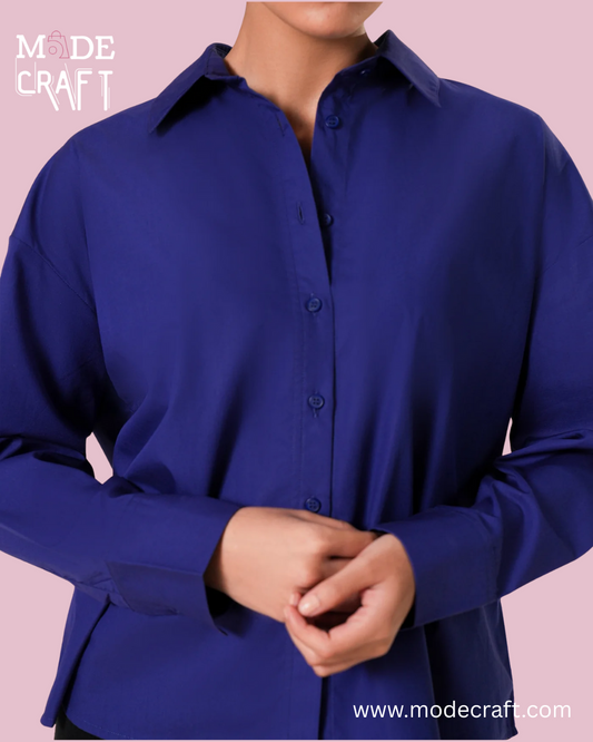 Classic Button-Down Shirt – Royal Blue